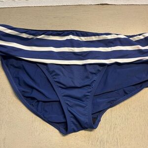 Ralph Lauren Blue and White Striped Swim Bottom